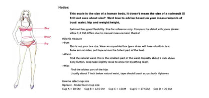 the size chart shows for the Women's Crochet Charm Tunic Cover-Up 