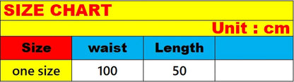 the size chart shows for the  ruffle-bikini-cover-up