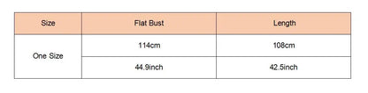 the size chart shows Bikini Lov embroidered half sleeve sheer beach cardigan cover-up