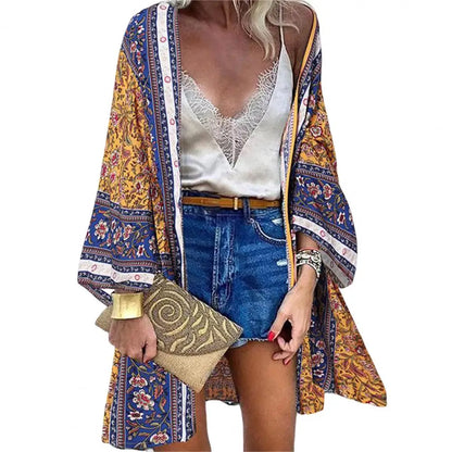 Close-up of open-front design in Women's Sunlit Sheer Cardigan Cover-Up