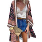  Women's Sunlit Sheer Cardigan Cover-Up styled poolside over a bikini
