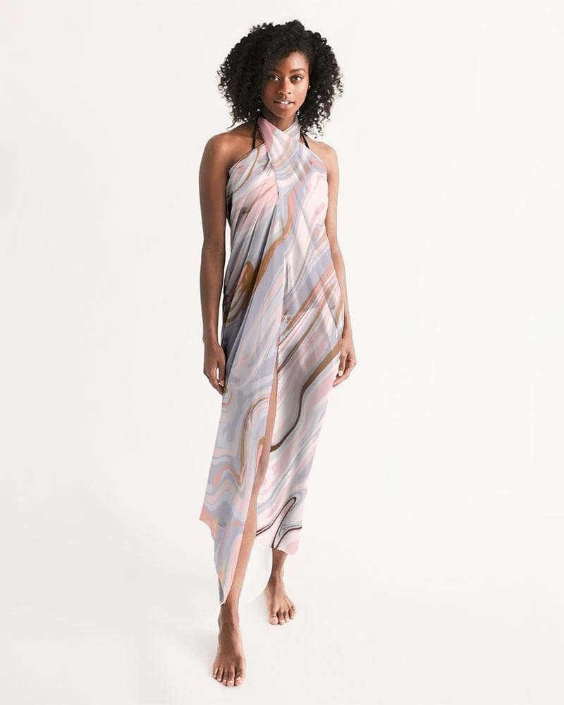 Sheer Love Marble Swimsuit Cover Up-0