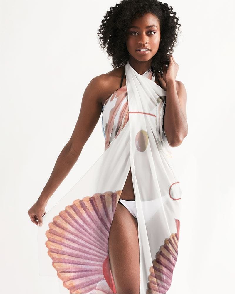 Sheer Sea Life Swimsuit Cover Up-1