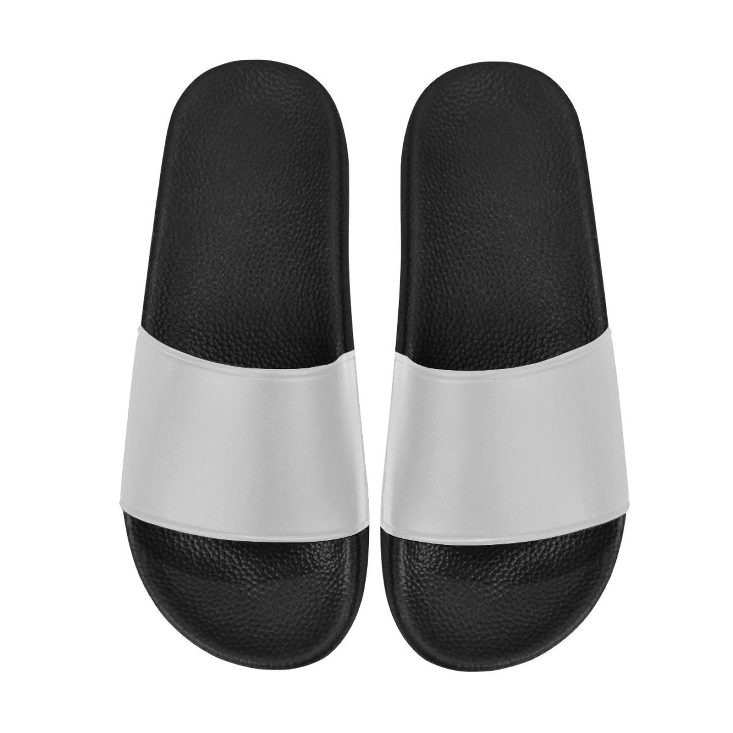 Womens Slides, Flip Flop Sandals, Light Gray-2