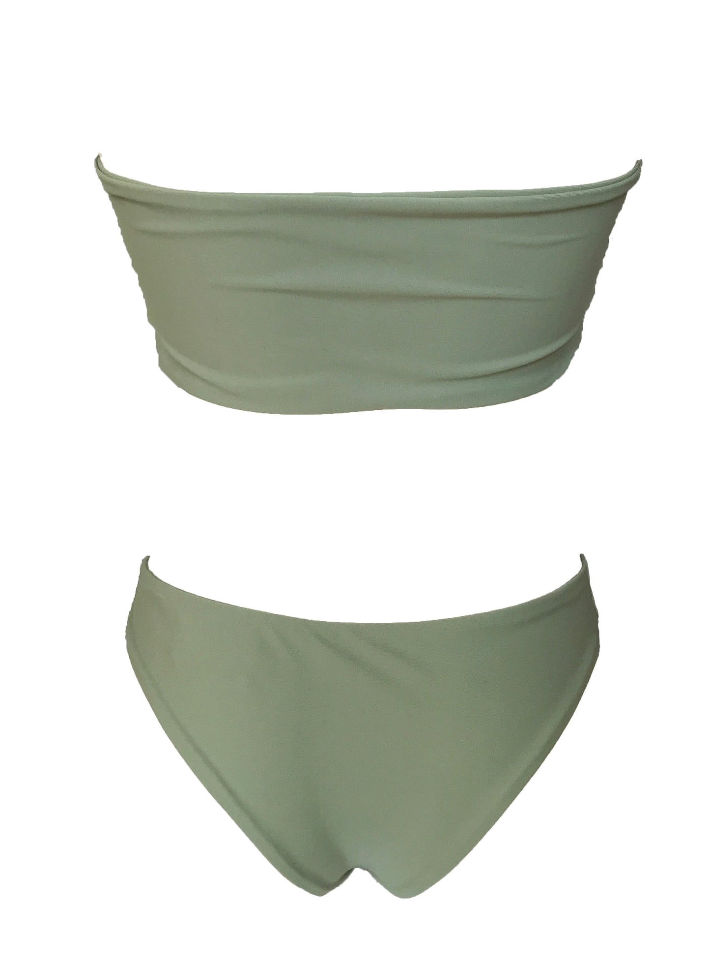 Zoey Bandeau Top & Classic Bottom - Khaki-6