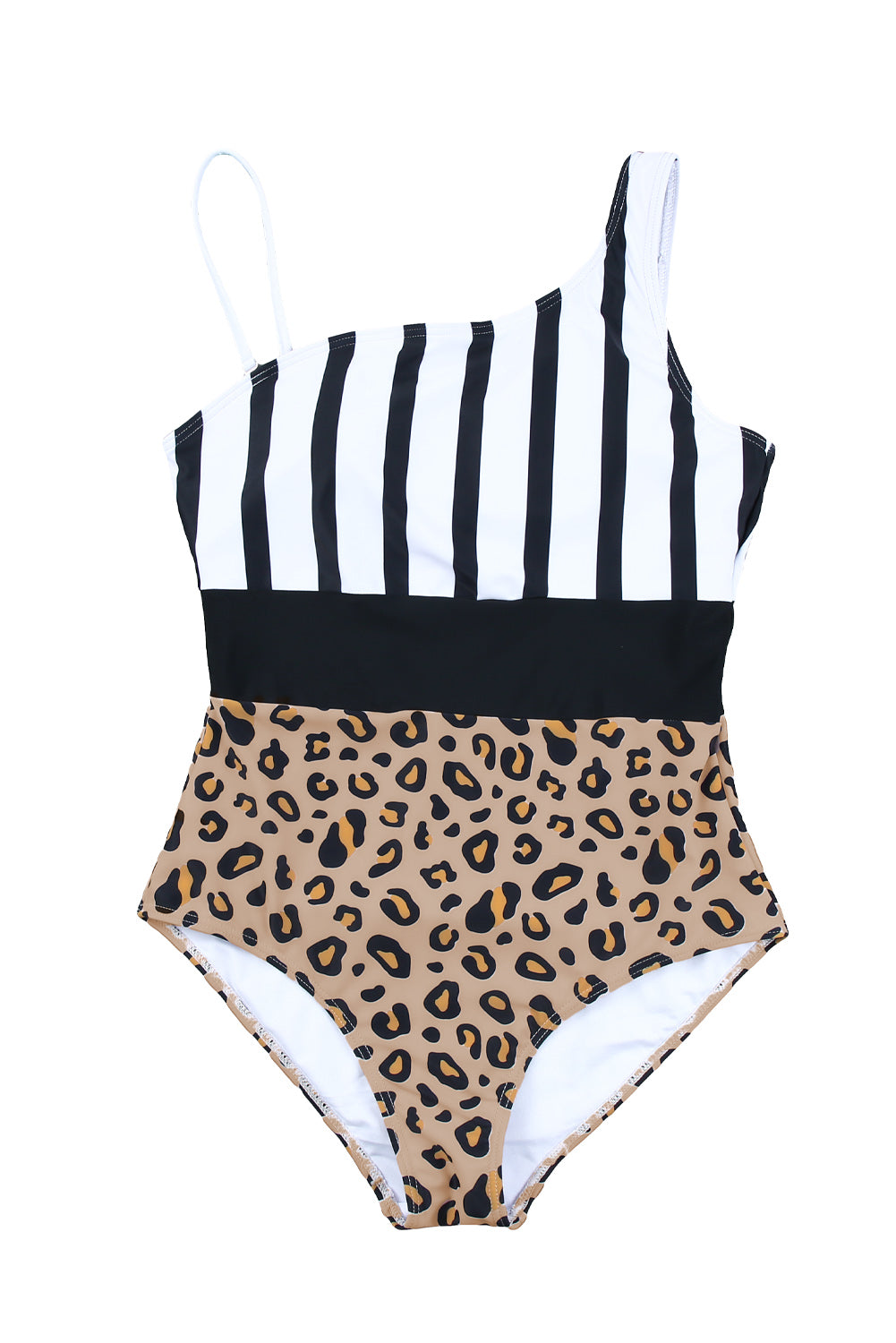 Leopard & Stripes One-Piece Swimwear-15