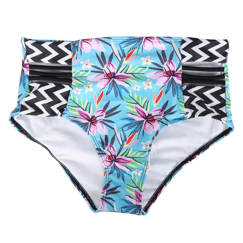 Sexy women swimsuit two-pieces bikini suit Floral Print Push up High Stretch Split Bikini Set High waist Swimwear S-2XL-18