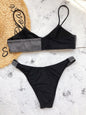 Sexy Shining Patchwork Wire Free Swimwear Bikinis Set Women Bra And High Waist Thong Push Up Biquini Bathing Suit Beach Swimsuit-14