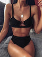 Leopard Snakeskin Bikini Set Bra Crop Top High Waist Thong Swimsuit Brazilian Beach Biquini Swimming Bohemian Bathing Suit